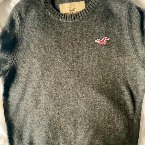 Hollister like new grey sweater xl wool mix - Picture 5 of 5